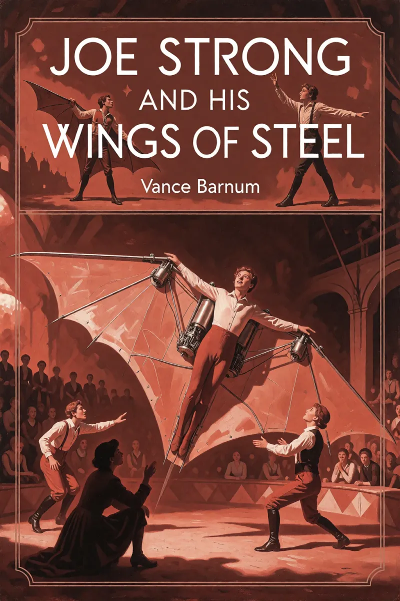 Cover of Joe Strong and his wings of steel by Vance Barnum