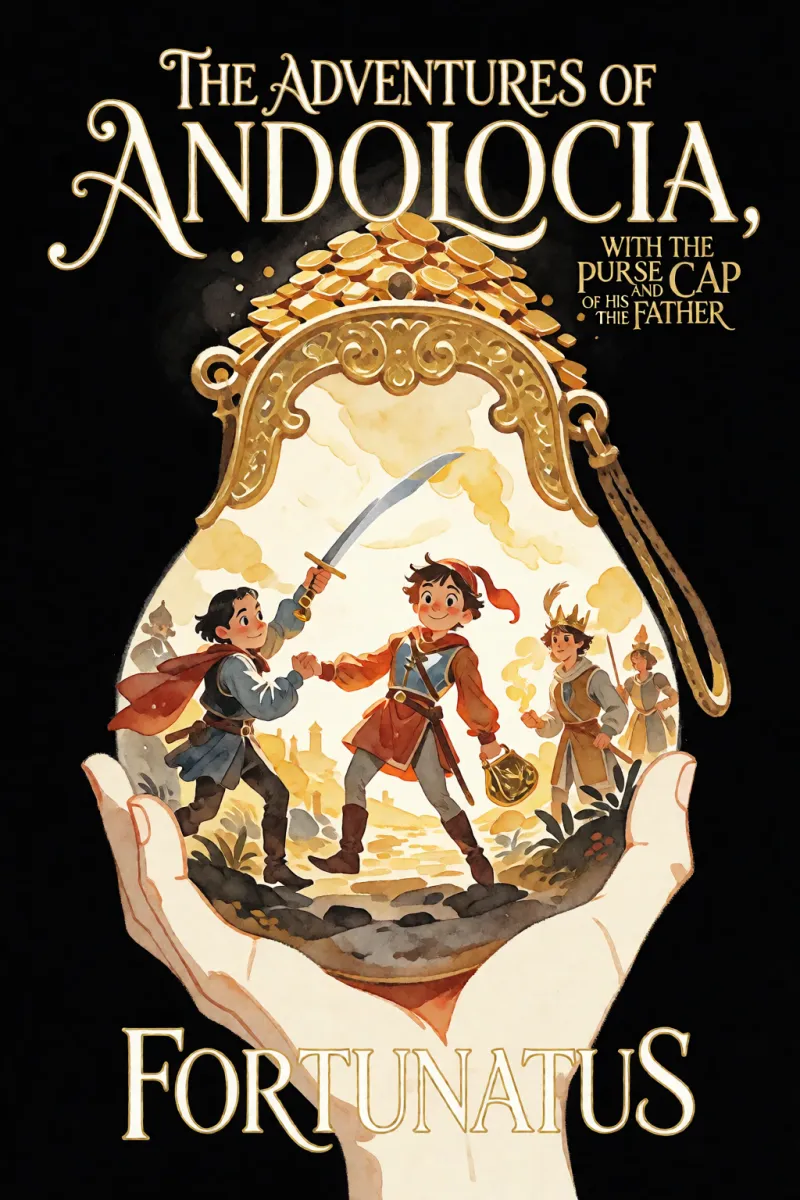 Cover of The adventures of Andolocia, with the purse and cap of his father Fortunatus by Anonymous