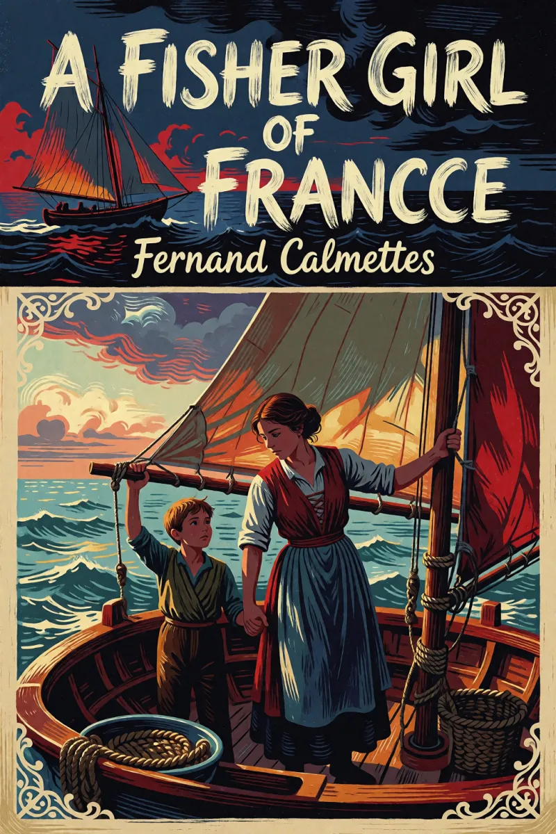 Cover of A fisher girl of France by Fernand Calmettes