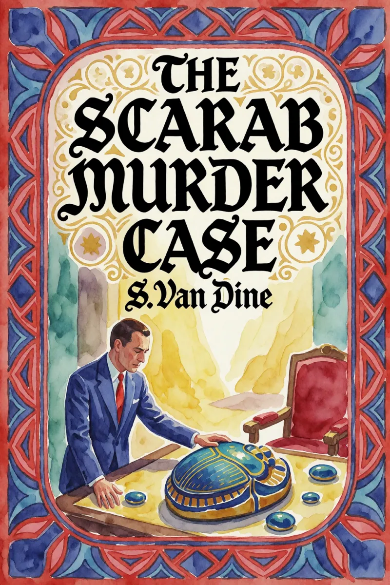 Cover of The scarab murder case by S. Van Dine