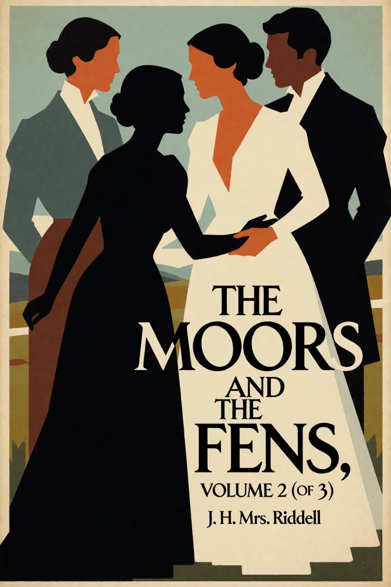 Cover of The moors and the fens, volume 2 (of 3) by J. H. Mrs. Riddell