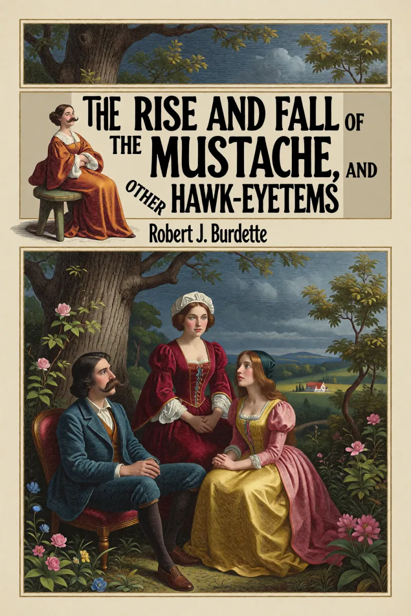 Cover of The rise and fall of the mustache, and other "Hawk-eyetems" by Robert J. Burdette