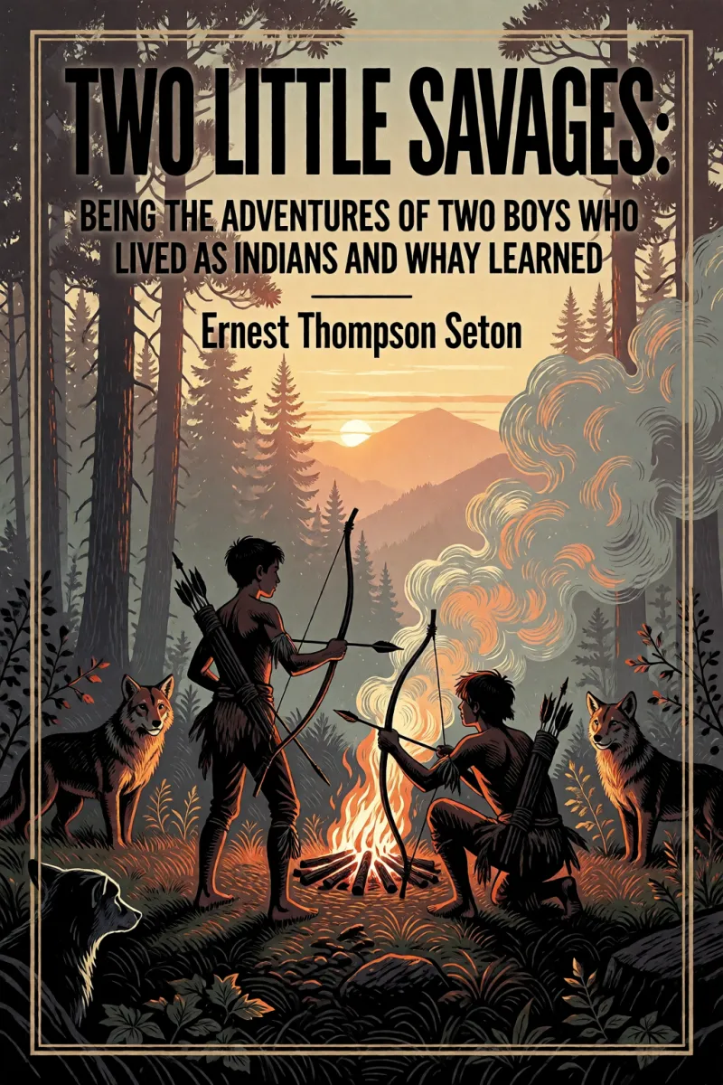 Cover of Two Little Savages: Being the adventures of two boys who lived as Indians and what they learned by Ernest Thompson Seton