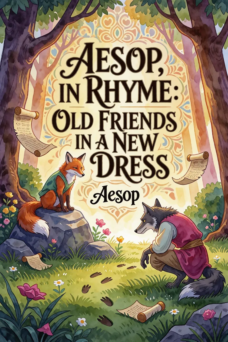 Cover of Aesop, in Rhyme: Old Friends in a New Dress by Aesop