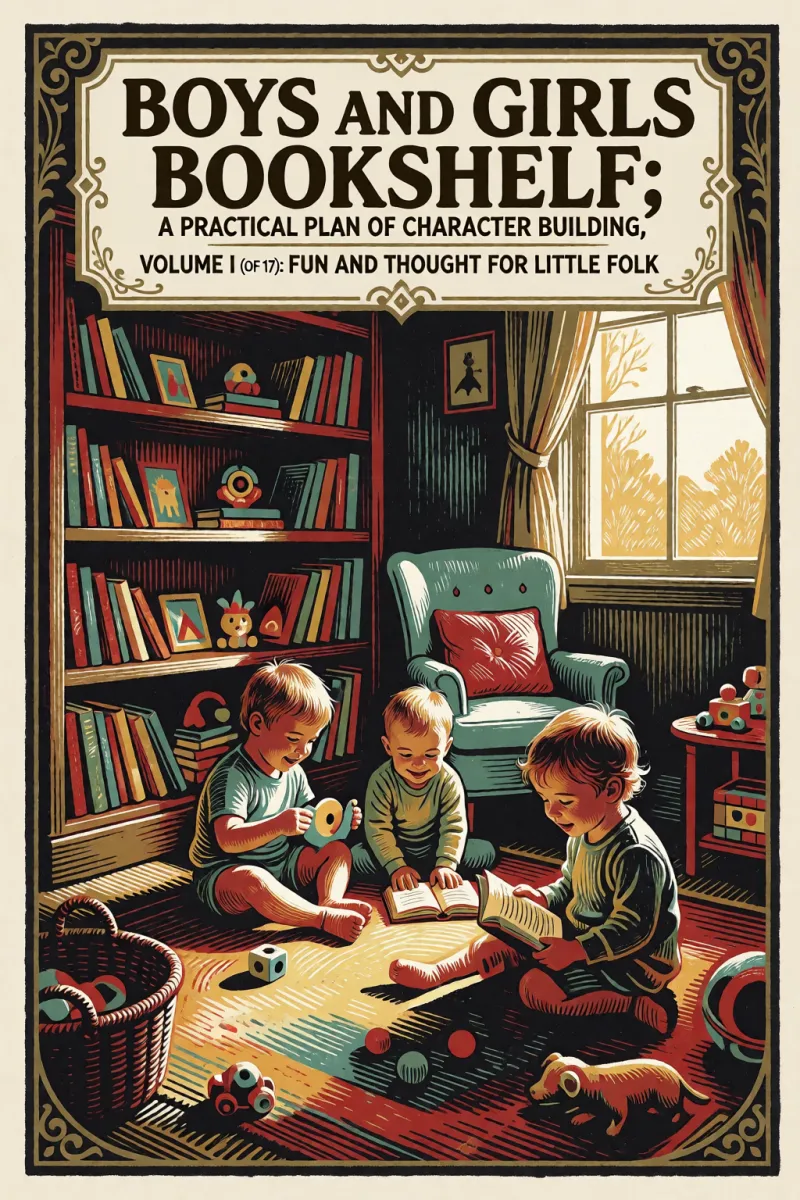 Cover of Boys and Girls Bookshelf; a Practical Plan of Character Building, Volume I (of 17): Fun and Thought for Little Folk by Various