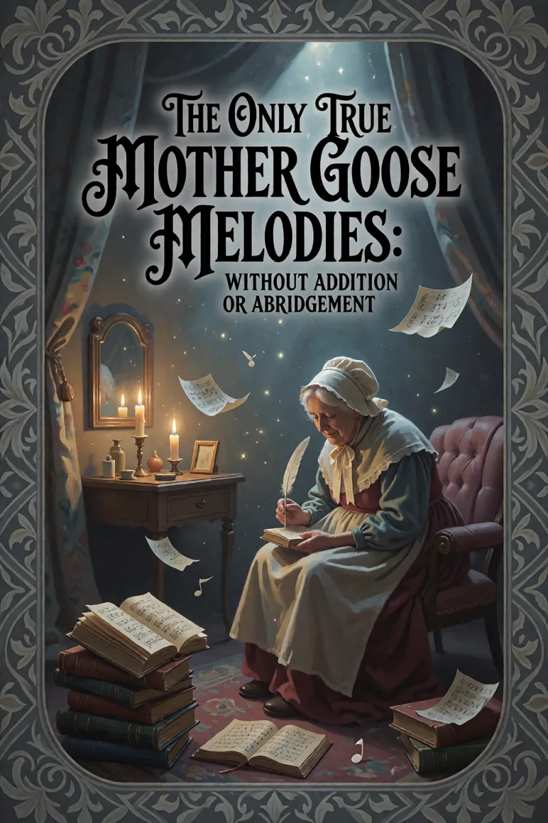 Cover of The Only True Mother Goose Melodies: Without Addition or Abridgement by Unknown