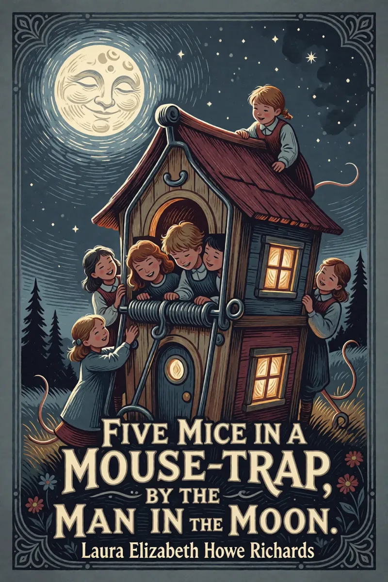 Cover of Five Mice in a Mouse-trap, by the Man in the Moon. by Laura Elizabeth Howe Richards