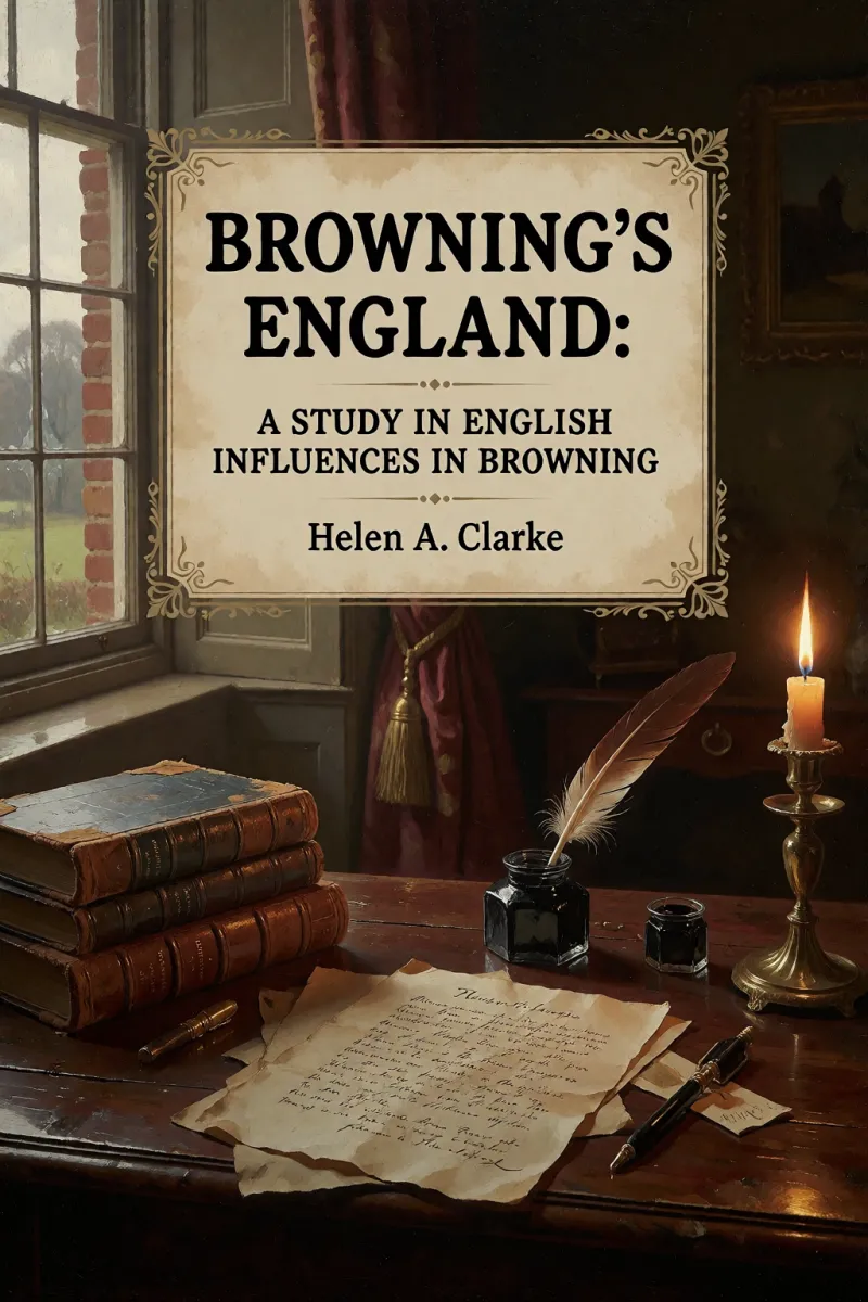 Cover of Browning's England: A Study in English Influences in Browning by Helen A. Clarke