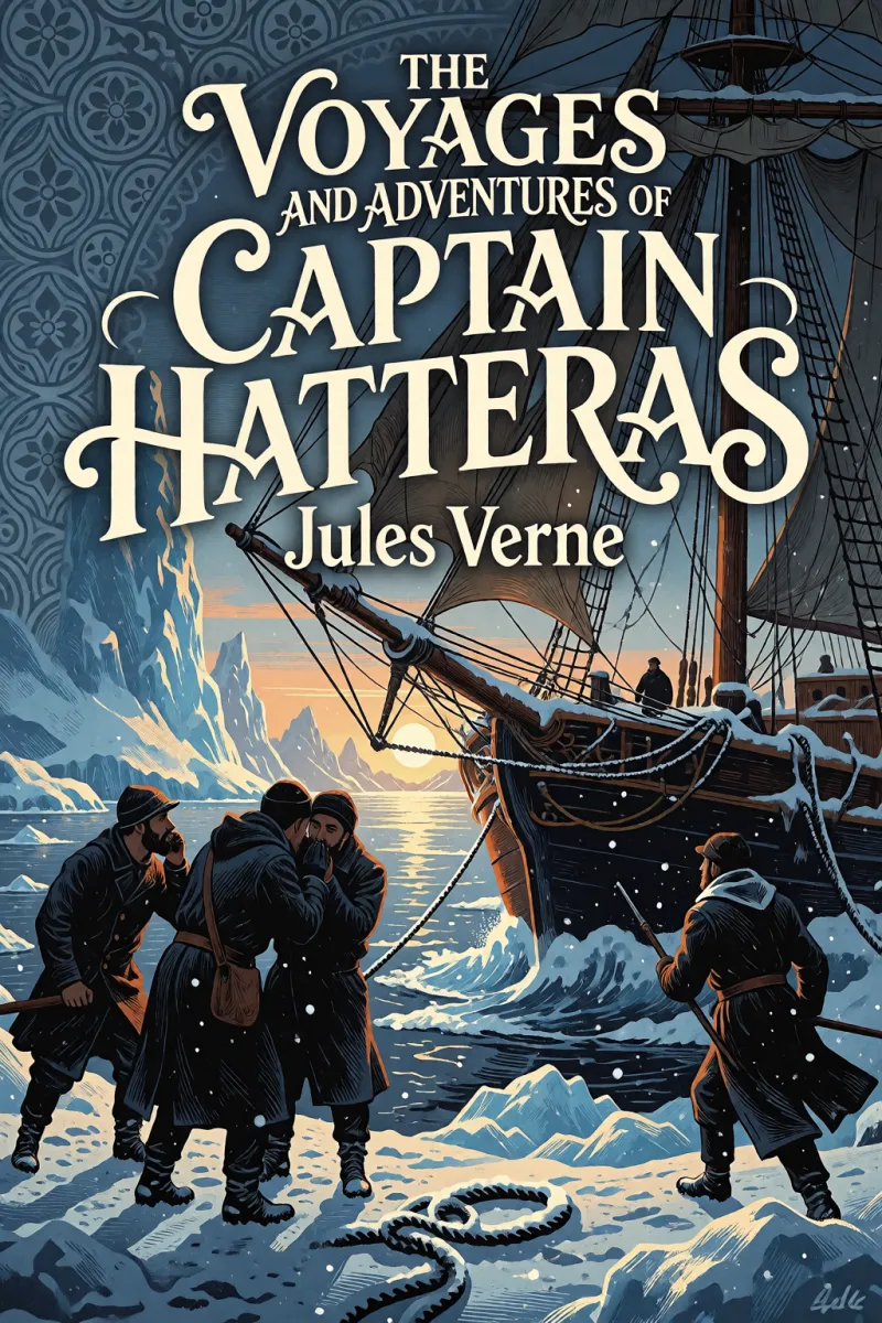 Cover of The Voyages and Adventures of Captain Hatteras by Jules Verne