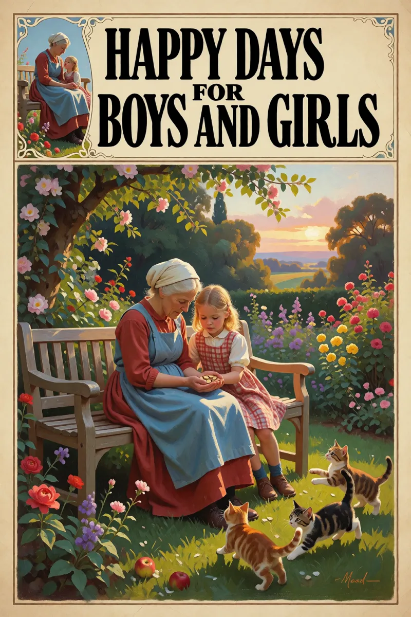 Cover of Happy Days for Boys and Girls by Various