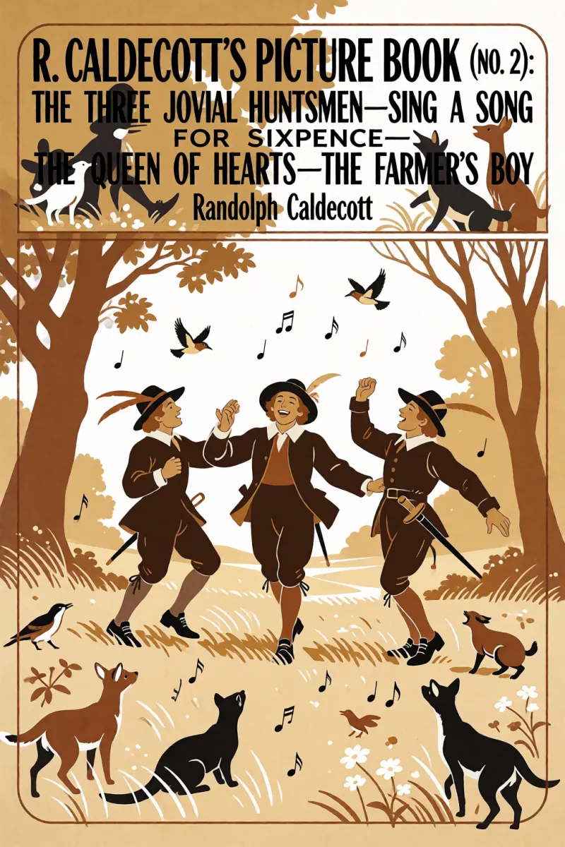 Cover of R. Caldecott's Picture Book (No. 2): The Three Jovial Huntsmen—Sing a Song for Sixpence—The Queen of Hearts—The Farmer's Boy by Randolph Caldecott