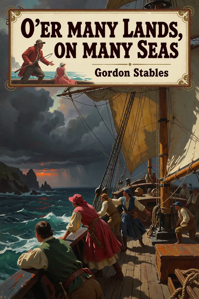 Cover of O'er Many Lands, on Many Seas by Gordon Stables