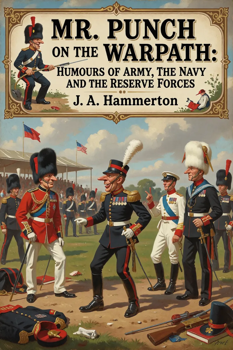 Cover of Mr. Punch on the Warpath: Humours of the Army, the Navy and the Reserve Forces by J. A. Hammerton