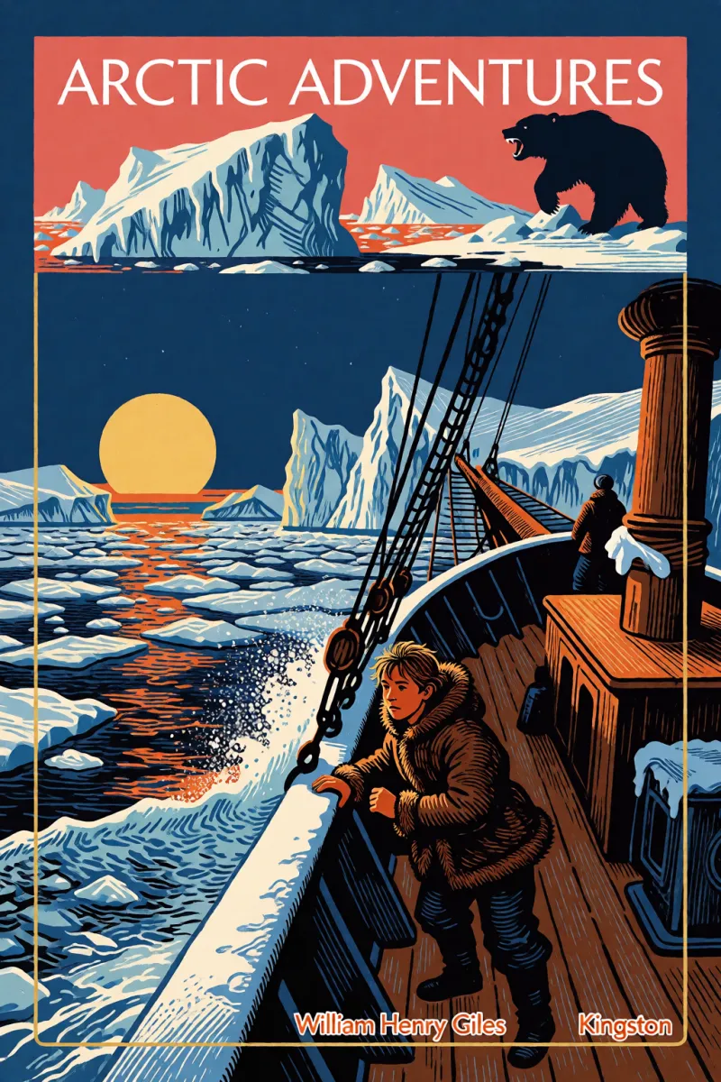 Cover of Arctic Adventures by William Henry Giles Kingston