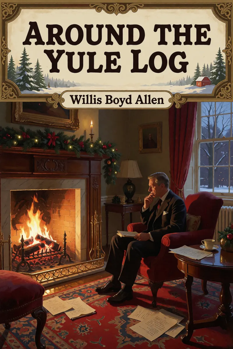 Cover of Around the Yule Log by Willis Boyd Allen