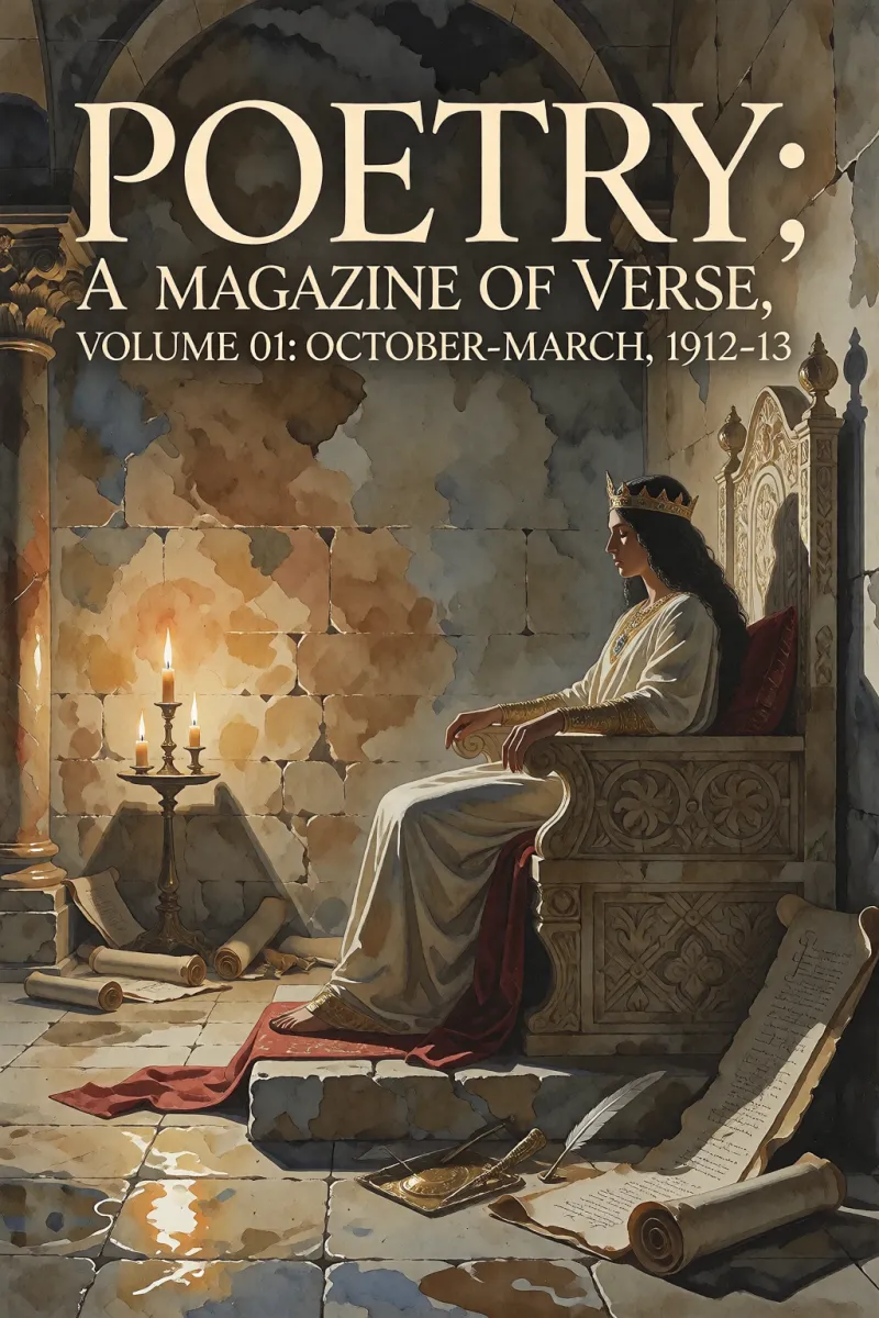Cover of Poetry: A Magazine of Verse, Volume 01: October-March, 1912-13 by Various