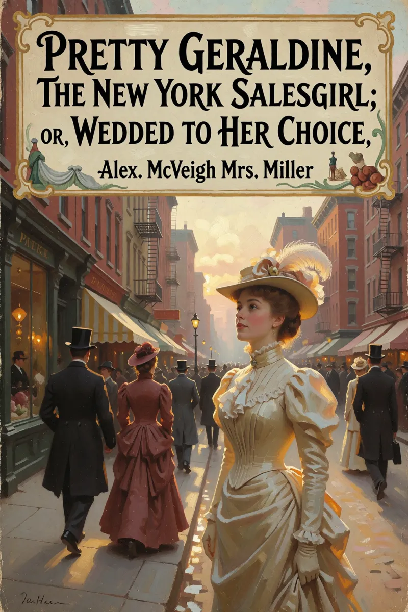 Cover of Pretty Geraldine, the New York Salesgirl; or, Wedded to Her Choice by Alex. McVeigh Mrs. Miller