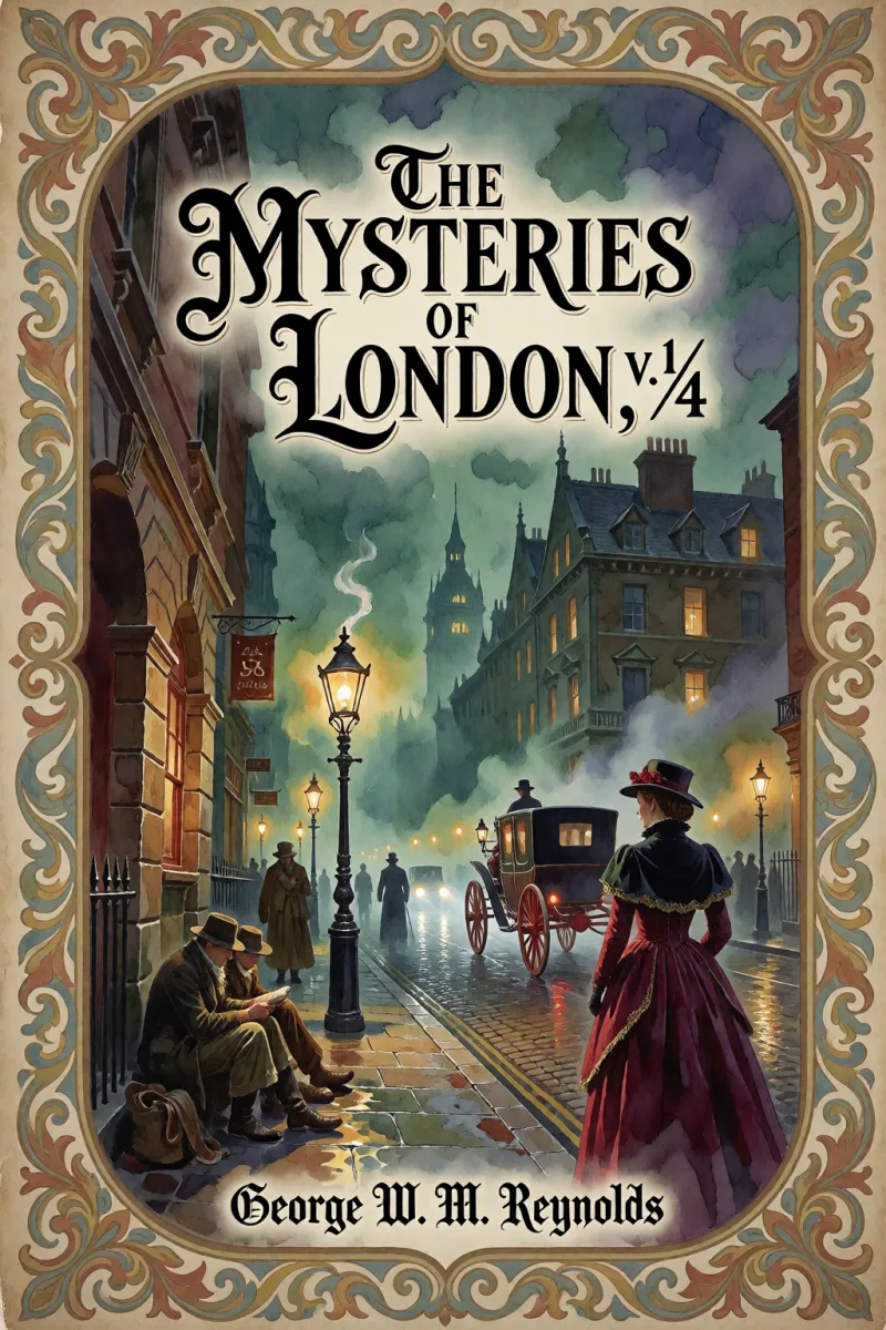 Cover of The Mysteries of London, v. 1/4 by George W. M. Reynolds
