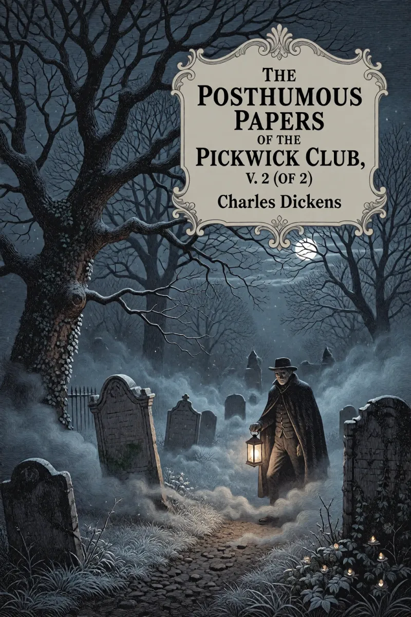 Cover of The Posthumous Papers of the Pickwick Club, v. 2 (of 2) by Charles Dickens