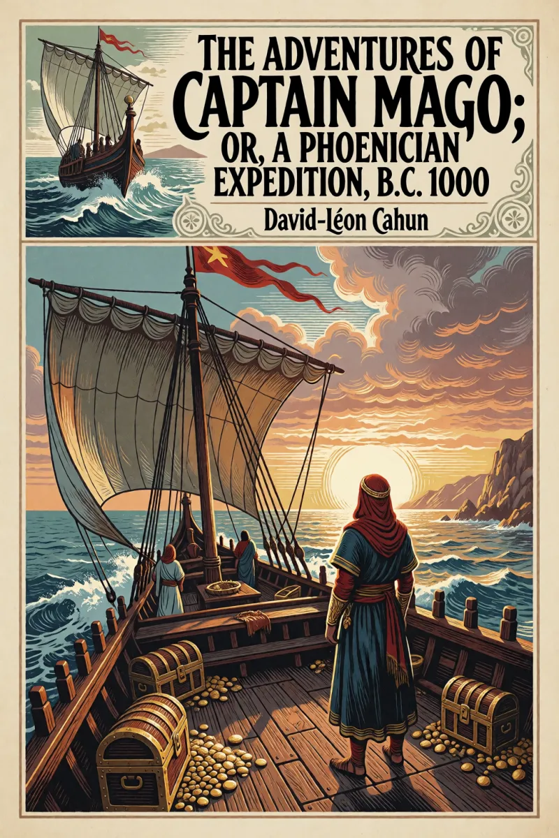 Cover of The adventures of Captain Mago; or, a Phoenician expedition, B.C. 1000 by David-Léon Cahun