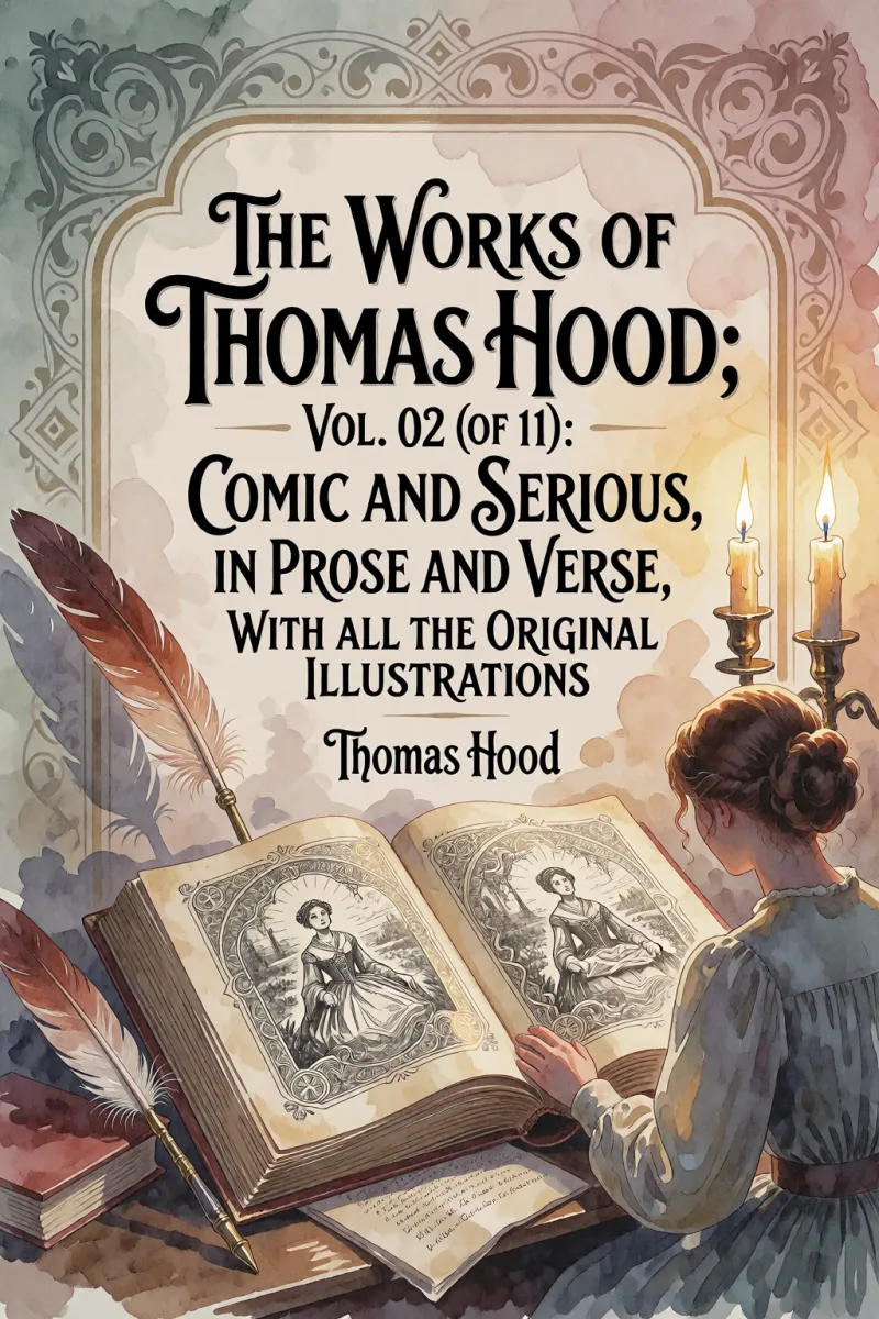 Cover of The Works of Thomas Hood; Vol. 02 (of 11): Comic and Serious, in Prose and Verse, With All the Original Illustrations by Thomas Hood