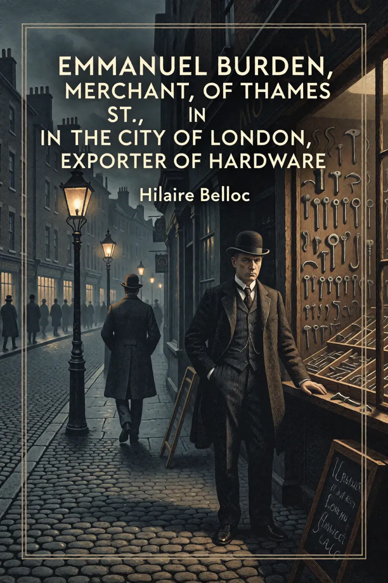 Cover of Emmanuel Burden, merchant, of Thames St., in the city of London, exporter of hardware by Hilaire Belloc