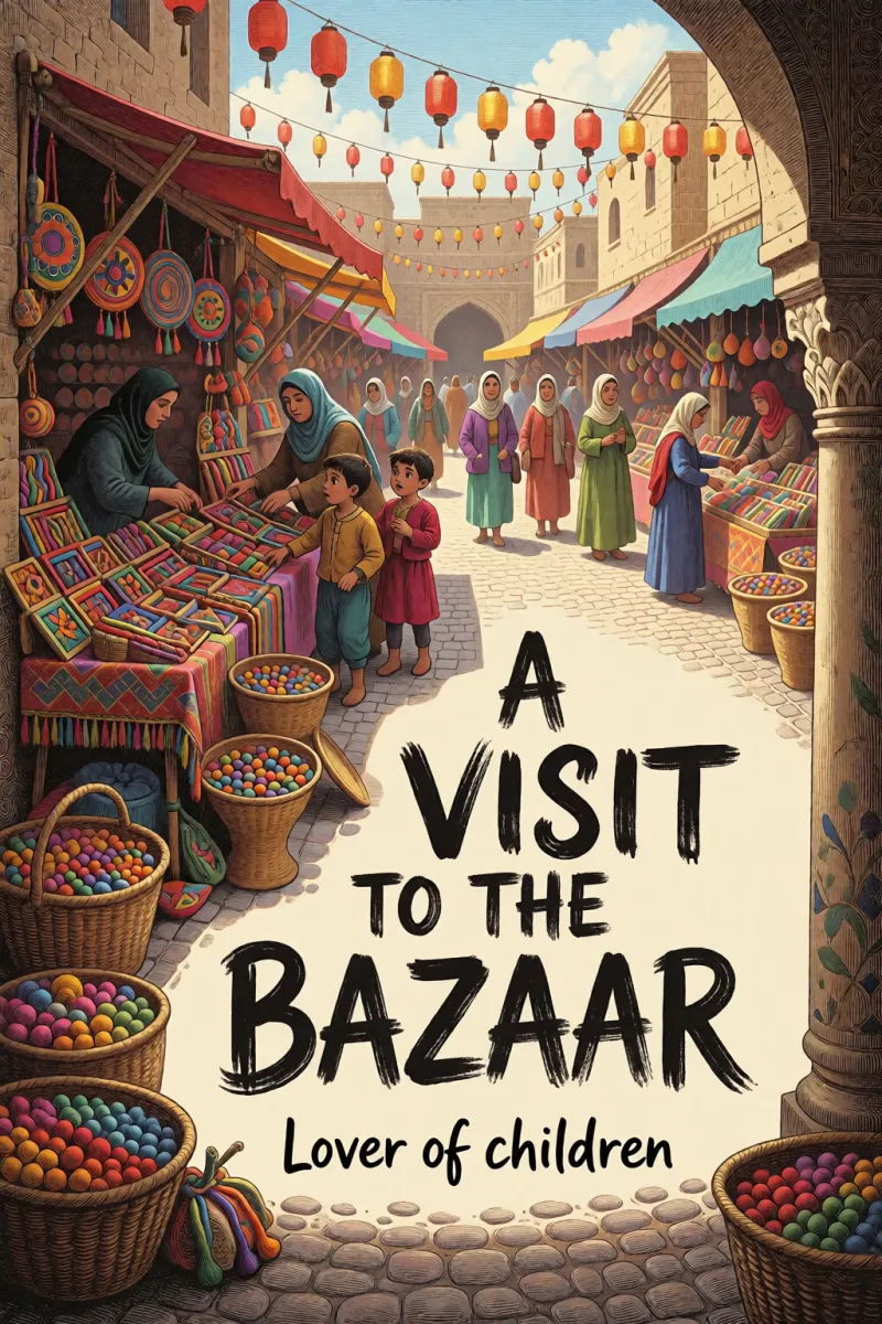 Cover of A visit to the Bazaar by Lover of children
