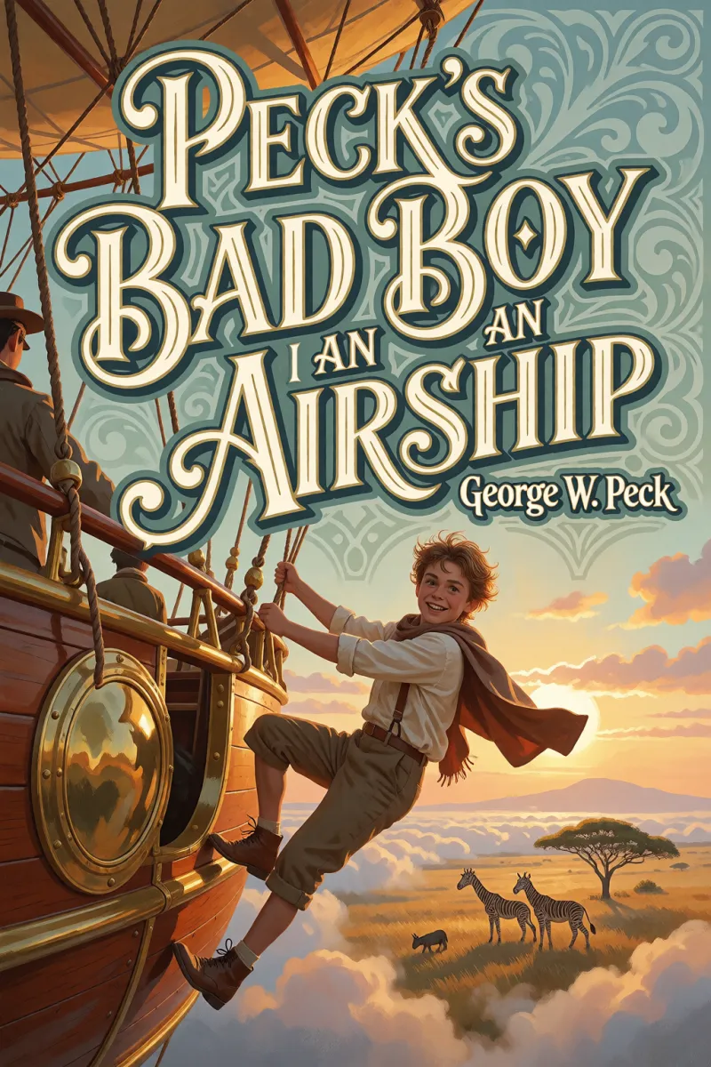 Cover of Peck's Bad Boy in an airship by George W. Peck