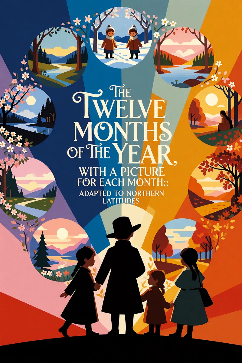 Cover of The Twelve Months of the Year, with a Picture for each Month.: Adapted to Northern Latitudes by Unknown