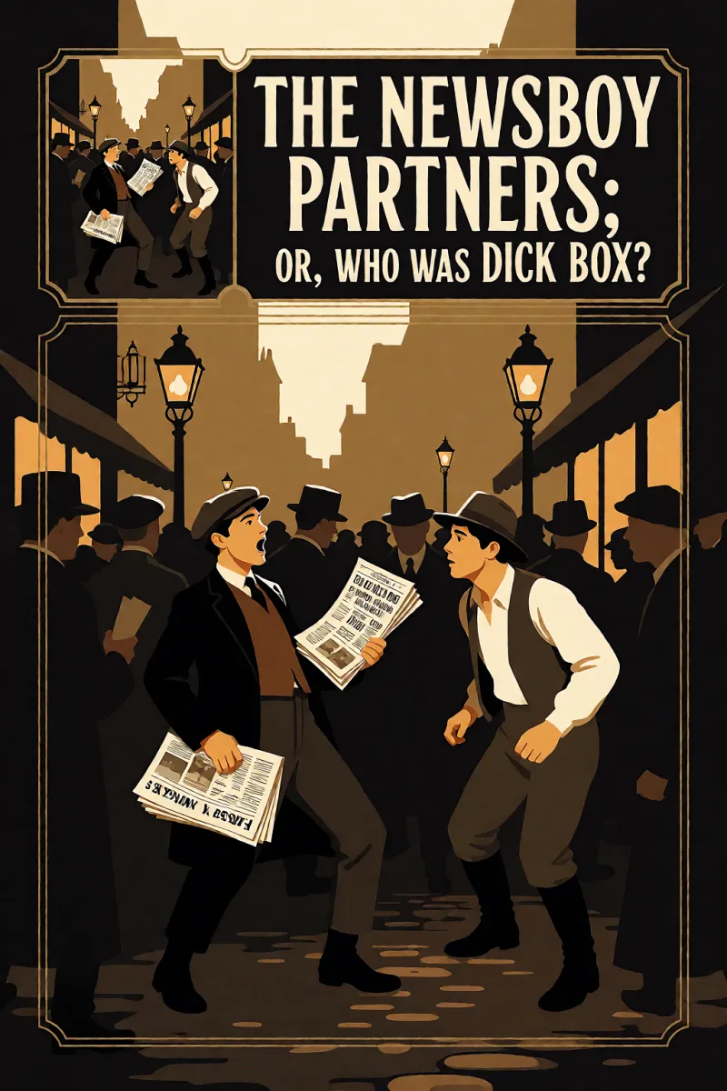 Cover of The Newsboy Partners; Or, Who Was Dick Box? by Frank V. Webster