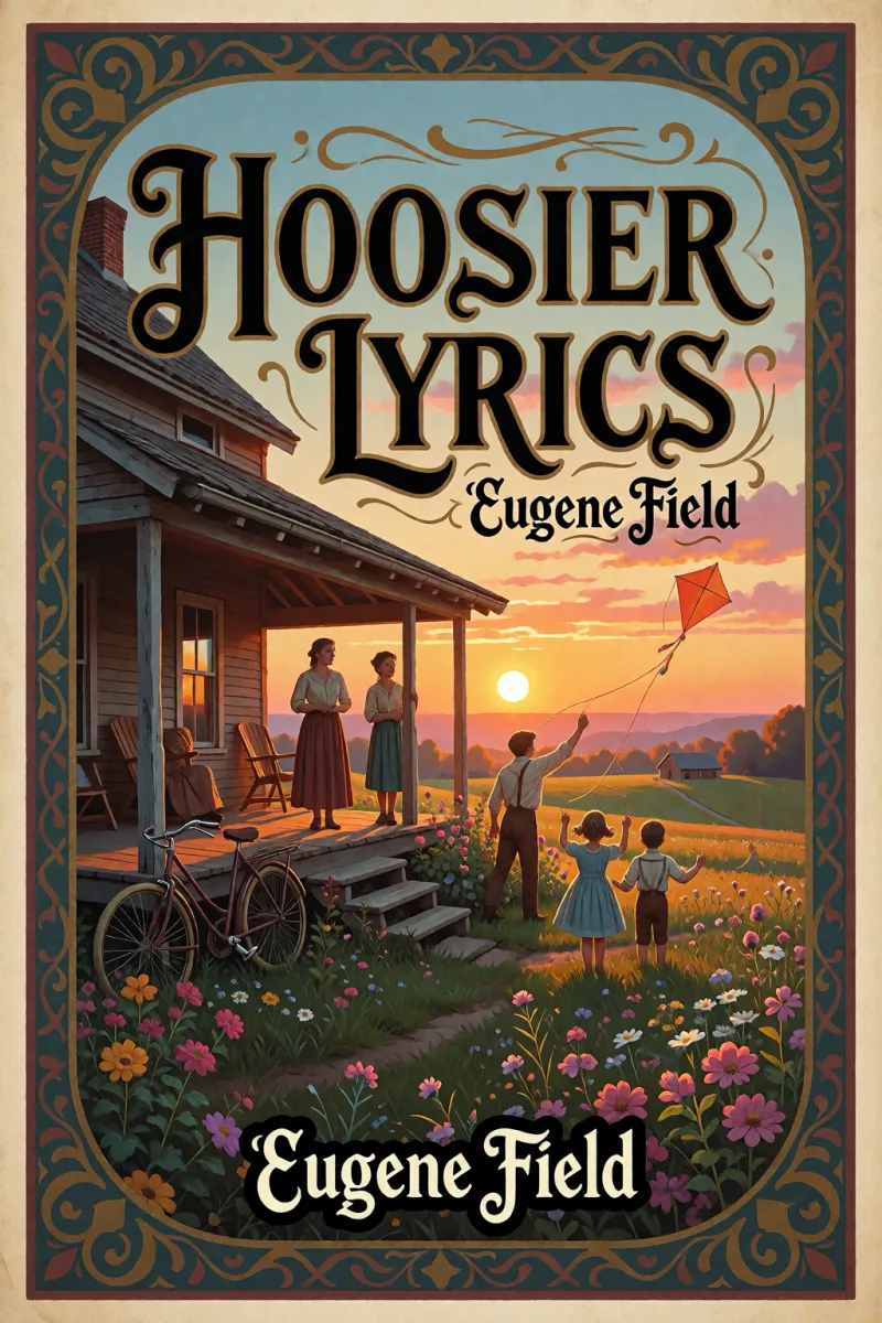 Cover of Hoosier Lyrics by Eugene Field