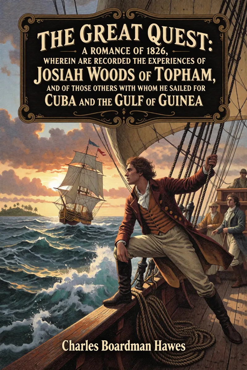Cover of The Great Quest: A romance of 1826, wherein are recorded the experiences of Josiah Woods of Topham, and of those others with whom he sailed for Cuba and the Gulf of Guinea by Charles Boardman Hawes