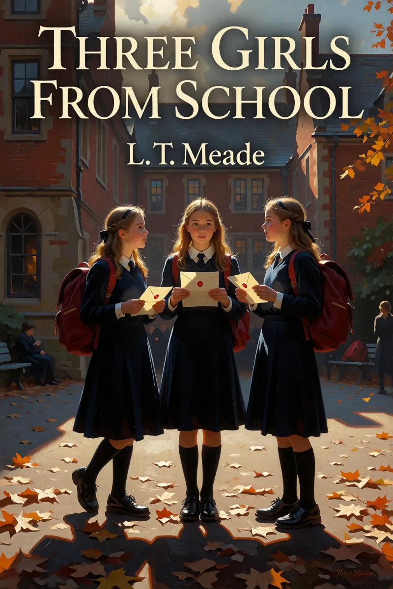 Cover of Three Girls from School by L. T. Meade