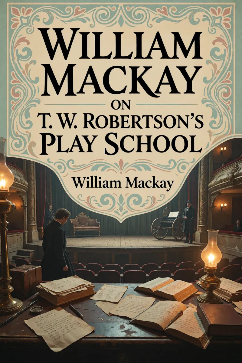 Cover of William Mackay on T. W. Robertson's Play "School" by William Mackay