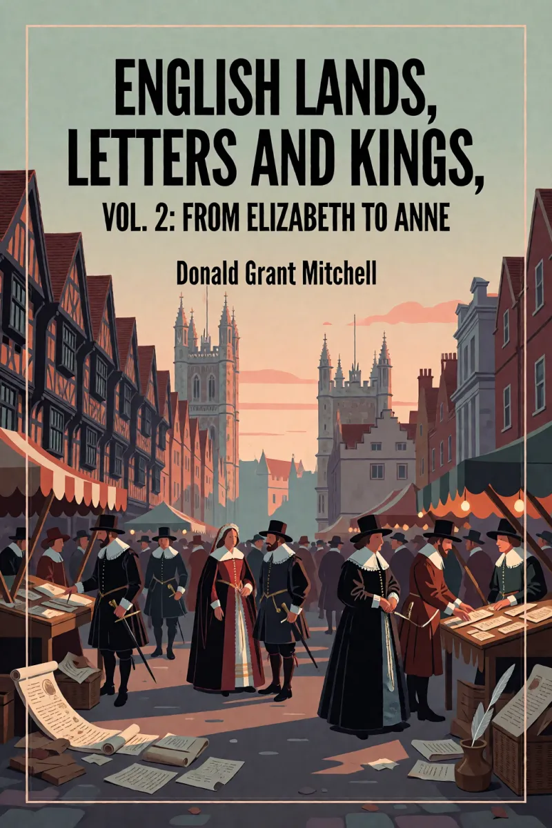 Cover of English Lands, Letters and Kings, vol. 2: From Elizabeth to Anne by Donald Grant Mitchell