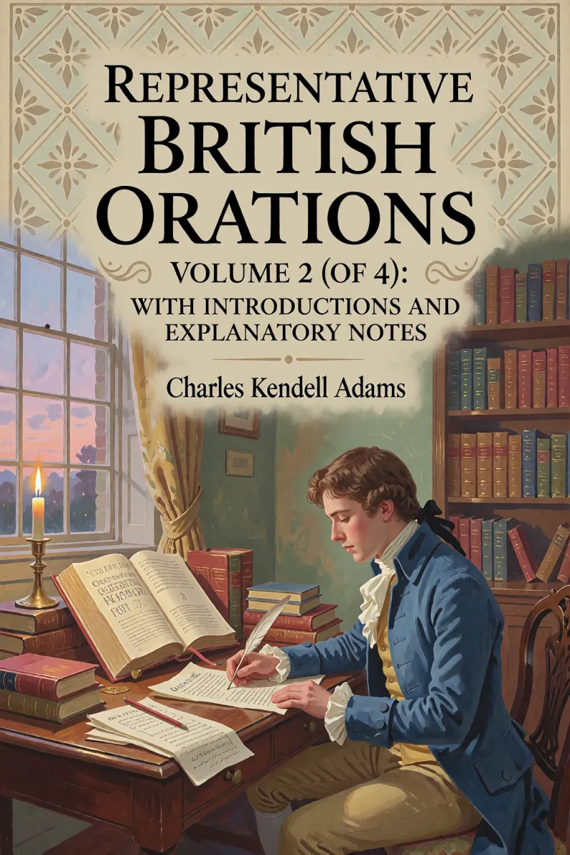Cover of Representative British Orations Volume 2 (of 4): With Introductions and Explanatory Notes by Charles Kendall Adams