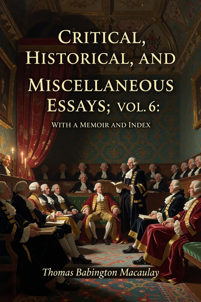 Cover of Critical, Historical, and Miscellaneous Essays; Vol. 6: With a Memoir and Index by Thomas Babington Macaulay