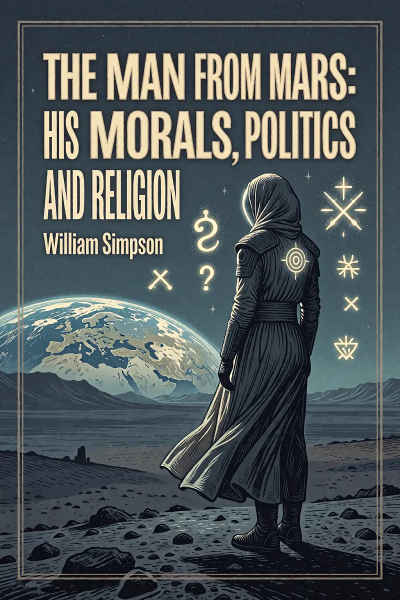 Cover of The Man from Mars: His Morals, Politics and Religion by William Simpson