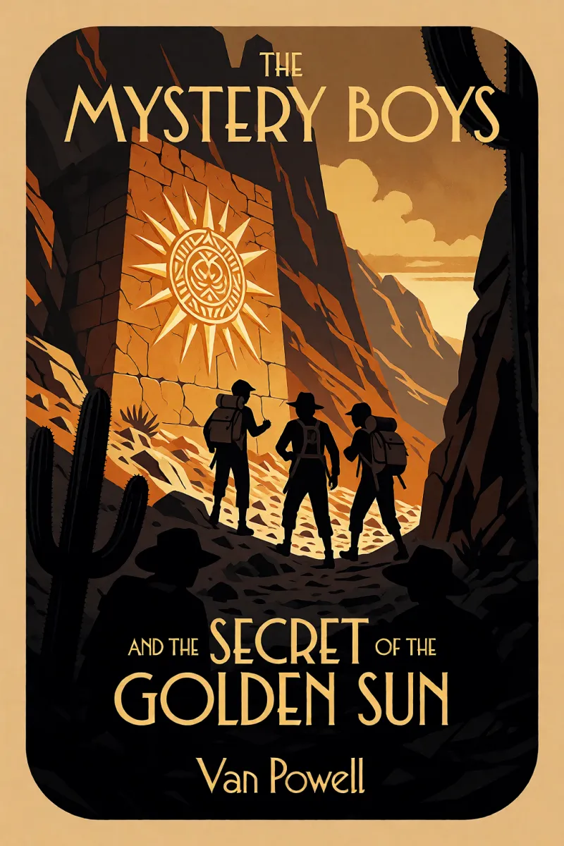 Cover of The Mystery Boys and the Secret of the Golden Sun by Van Powell