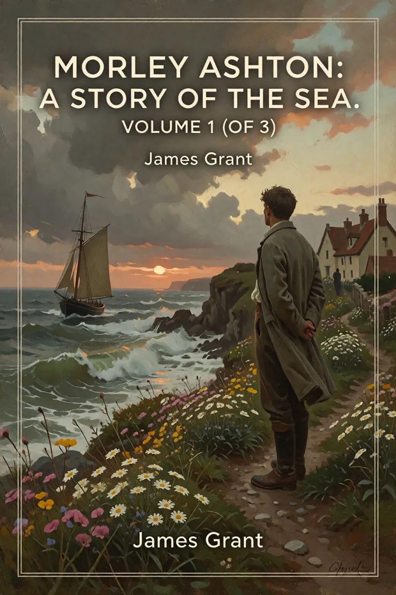 Cover of Morley Ashton: A Story of the Sea. Volume 1 (of 3) by James Grant