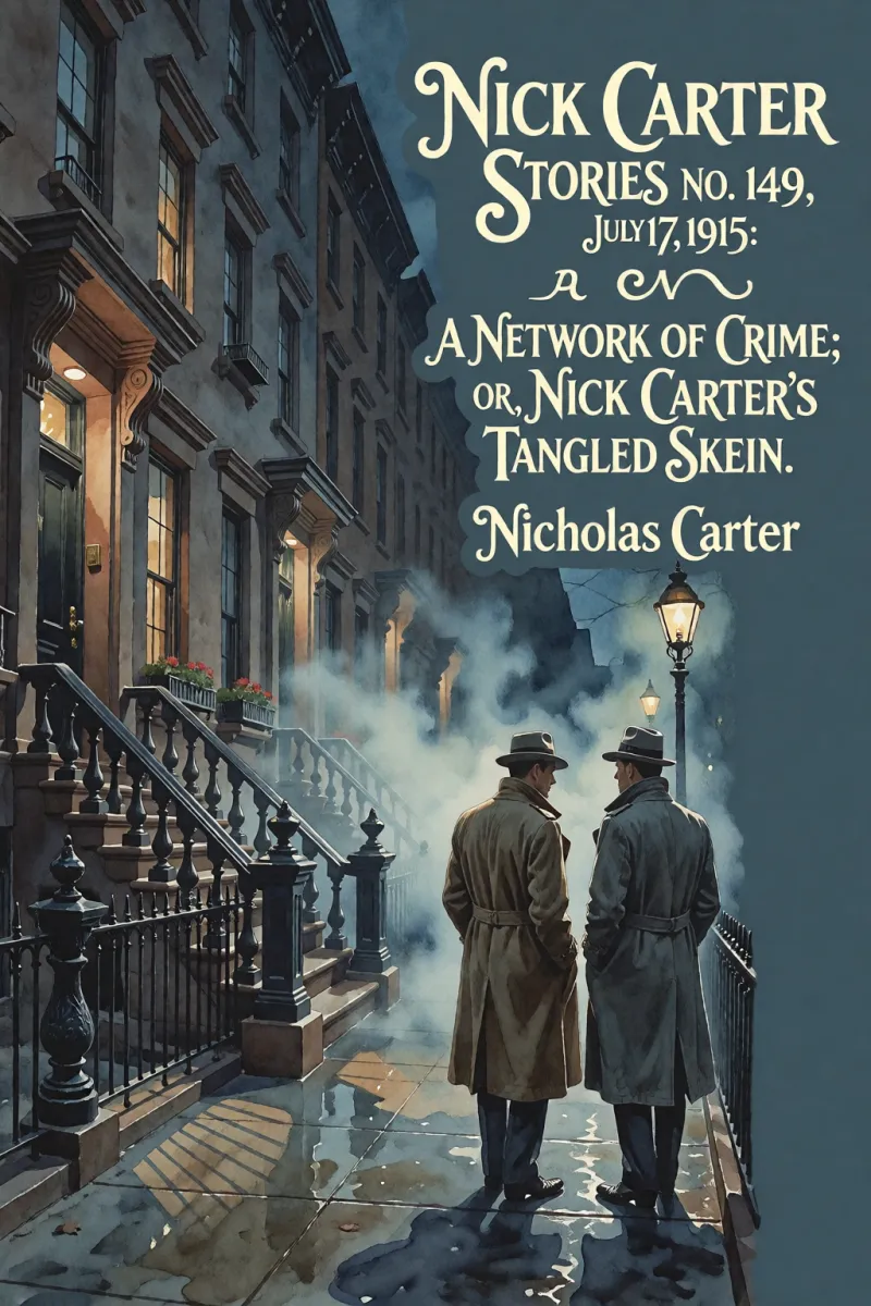 Cover of Nick Carter Stories No. 149, July 17, 1915: A Network of Crime; or, Nick Carter's Tangled Skein. by Nicholas Carter