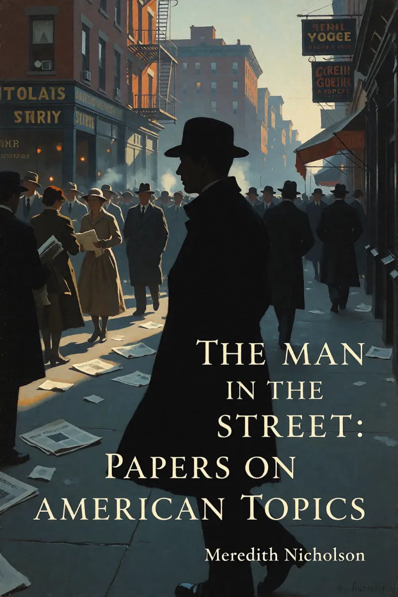 Cover of The man in the street: Papers on American topics by Meredith Nicholson