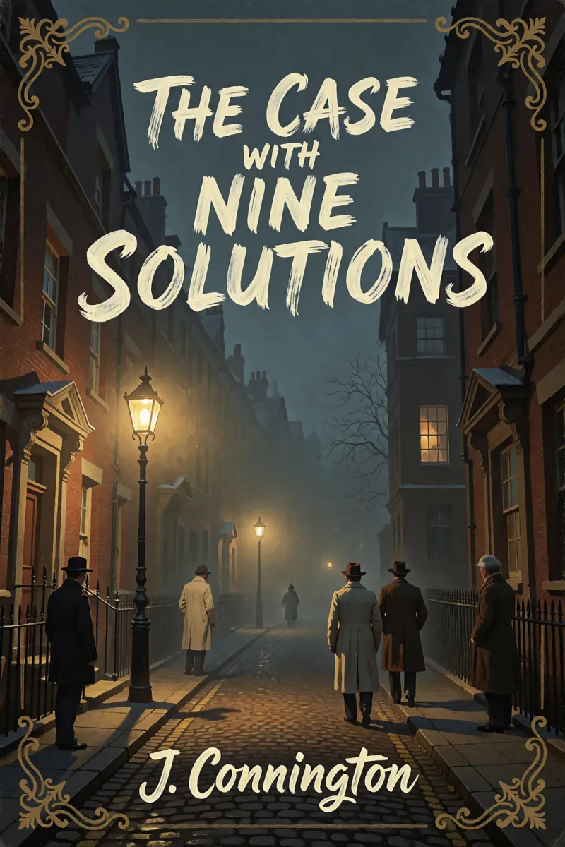 Cover of The case with nine solutions by J. Connington