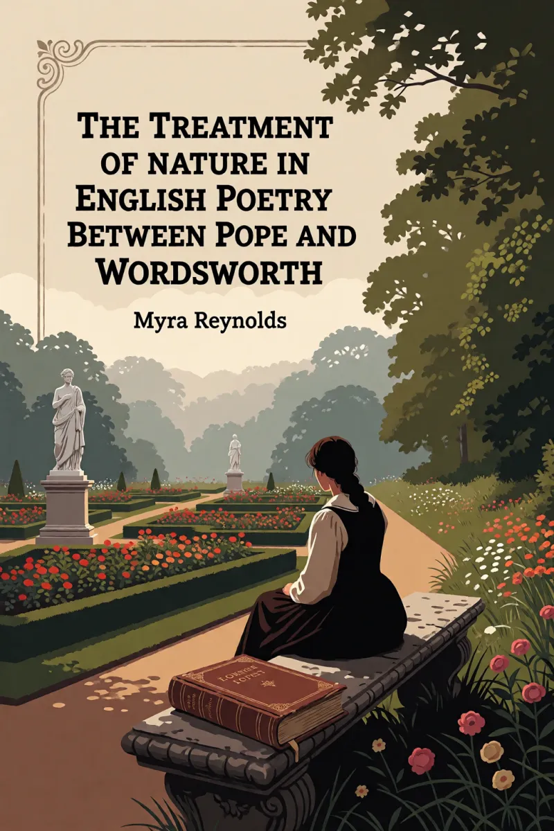 Cover of The treatment of nature in English poetry between Pope and Wordsworth by Myra Reynolds