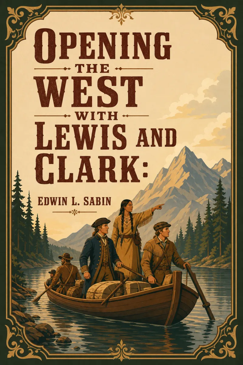 Cover of Opening the West With Lewis and Clark: By Boat, Horse and Foot Up the Great River Missouri, Across the Stony Mountains and on to the Pacific, When in the Years 1804, 1805, 1806, Young Captain Lewis, the Long Knife, and His Friend Captain Clark, the Red Head Chief, Aided by Sacajawea, the Birdwoman, Conducted Their Little Band of Men Tried and True Through the Unknown New United States by Edwin L. Sabin