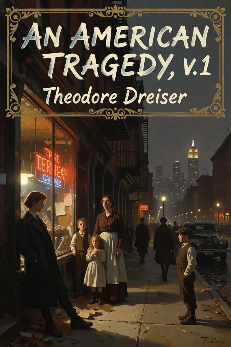 Cover of An American tragedy, v. 1 by Theodore Dreiser