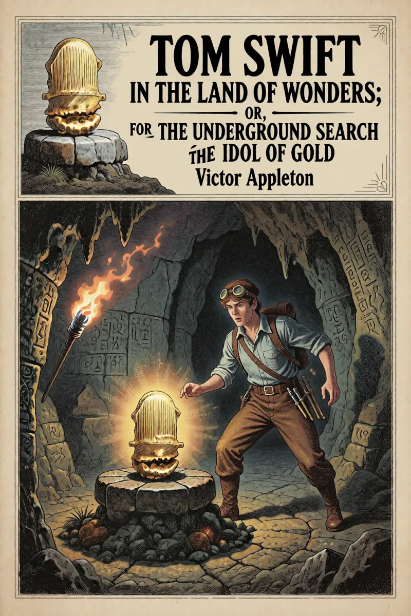 Cover of Tom Swift in the Land of Wonders; Or, The Underground Search for the Idol of Gold by Victor Appleton