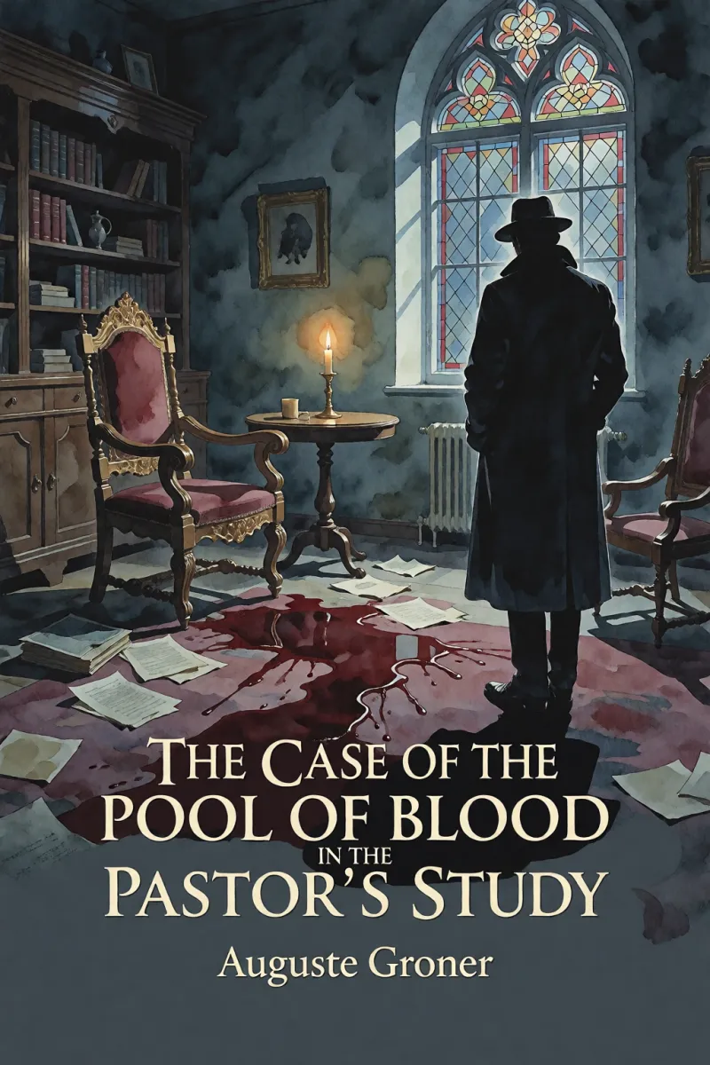 Cover of The Case of the Pool of Blood in the Pastor's Study by Auguste Groner