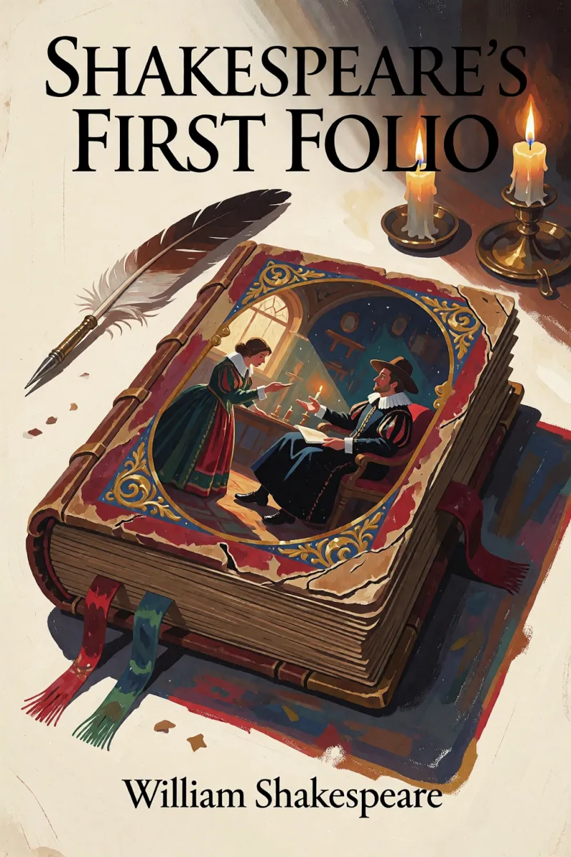 Cover of Shakespeare's First Folio by William Shakespeare