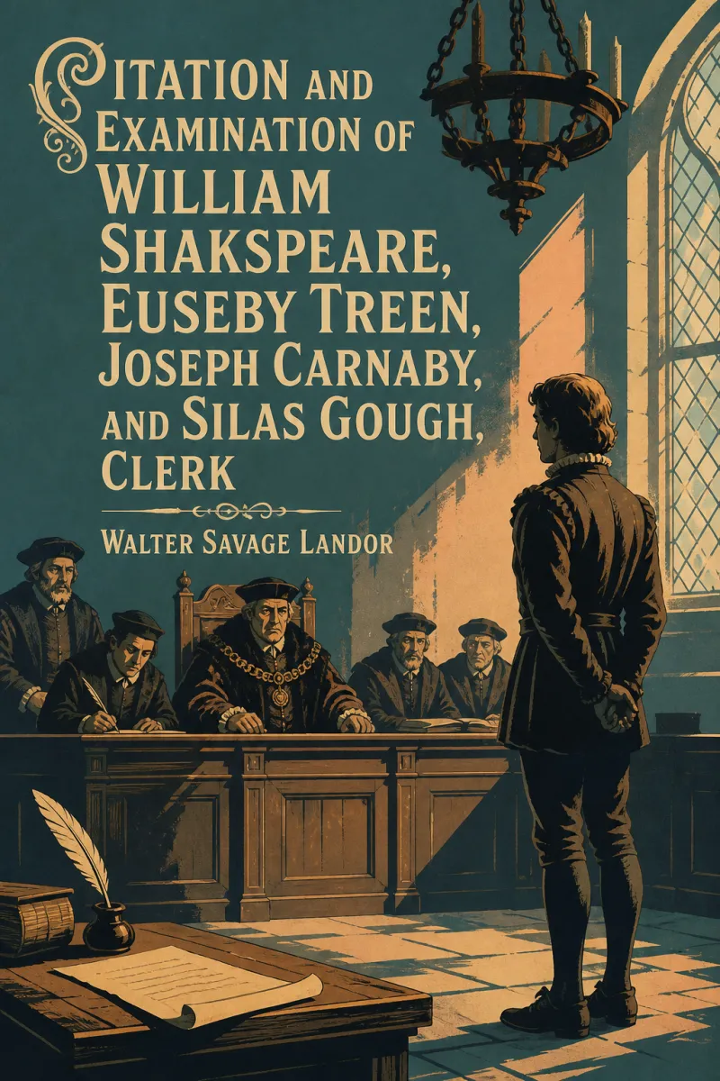 Cover of Citation and Examination of William Shakspeare, Euseby Treen, Joseph Carnaby, and Silas Gough, Clerk by Walter Savage Landor